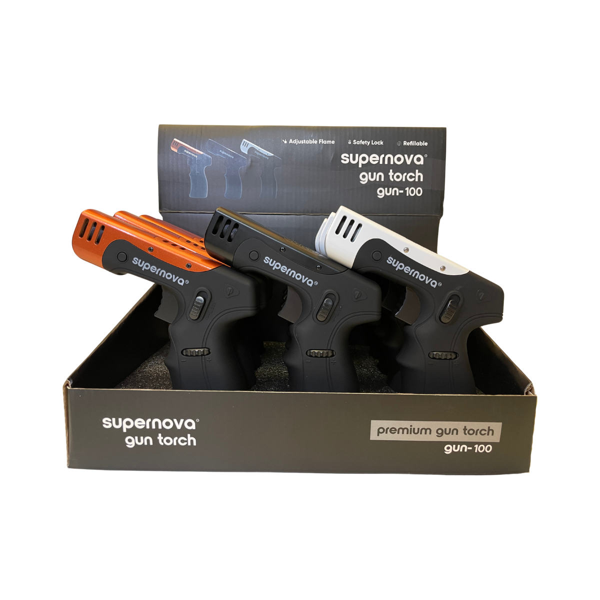 Supernova Gun Torch Lighter (12-Pack)