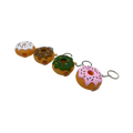 Silicone 2.25" Donut Hand Pipe on Keychain (4-Pack)