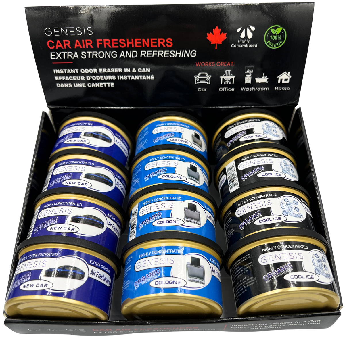 GENESIS Car Air Freshener Can (12-Pack)