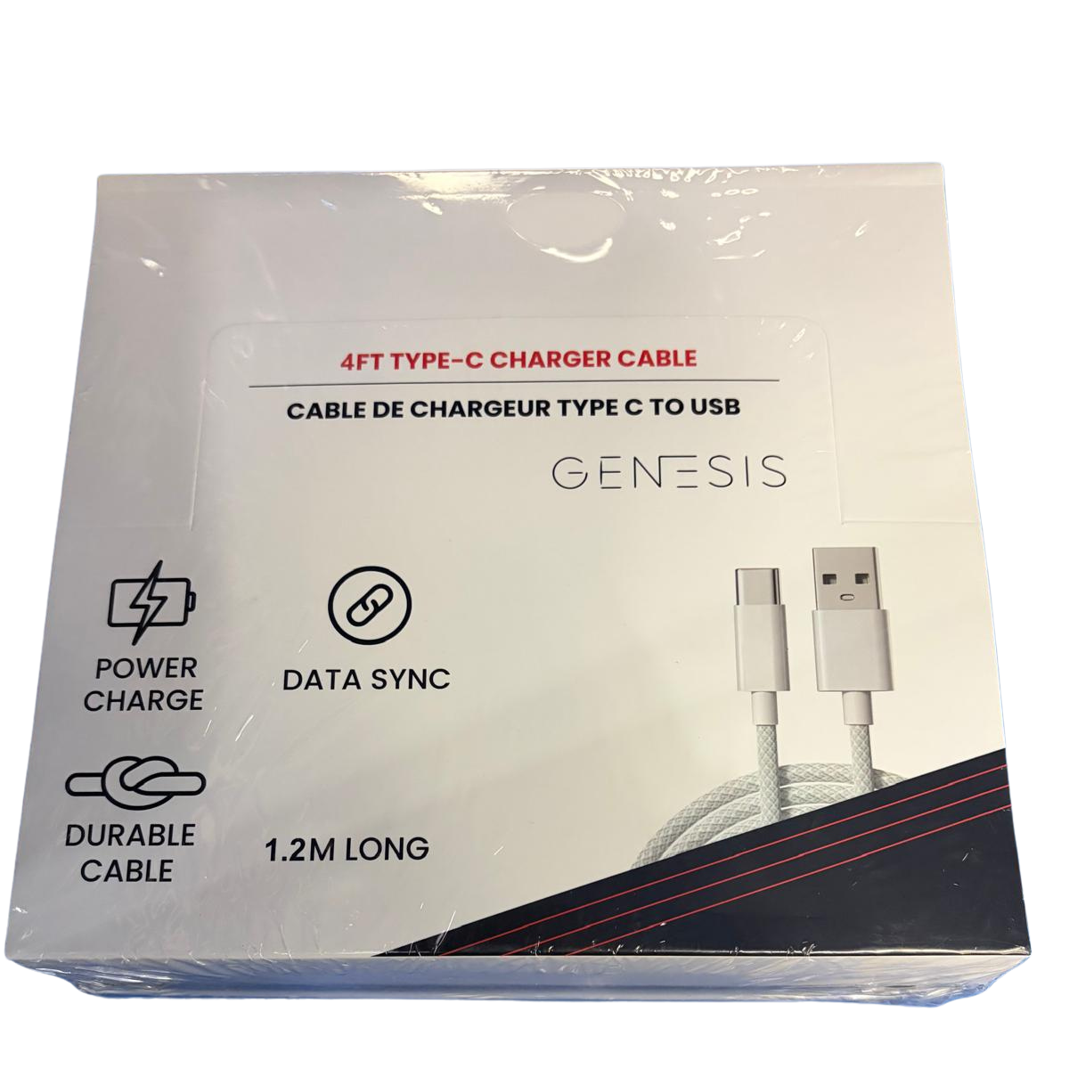 GENESIS 4ft. Type C Charging Cable (24-pack)