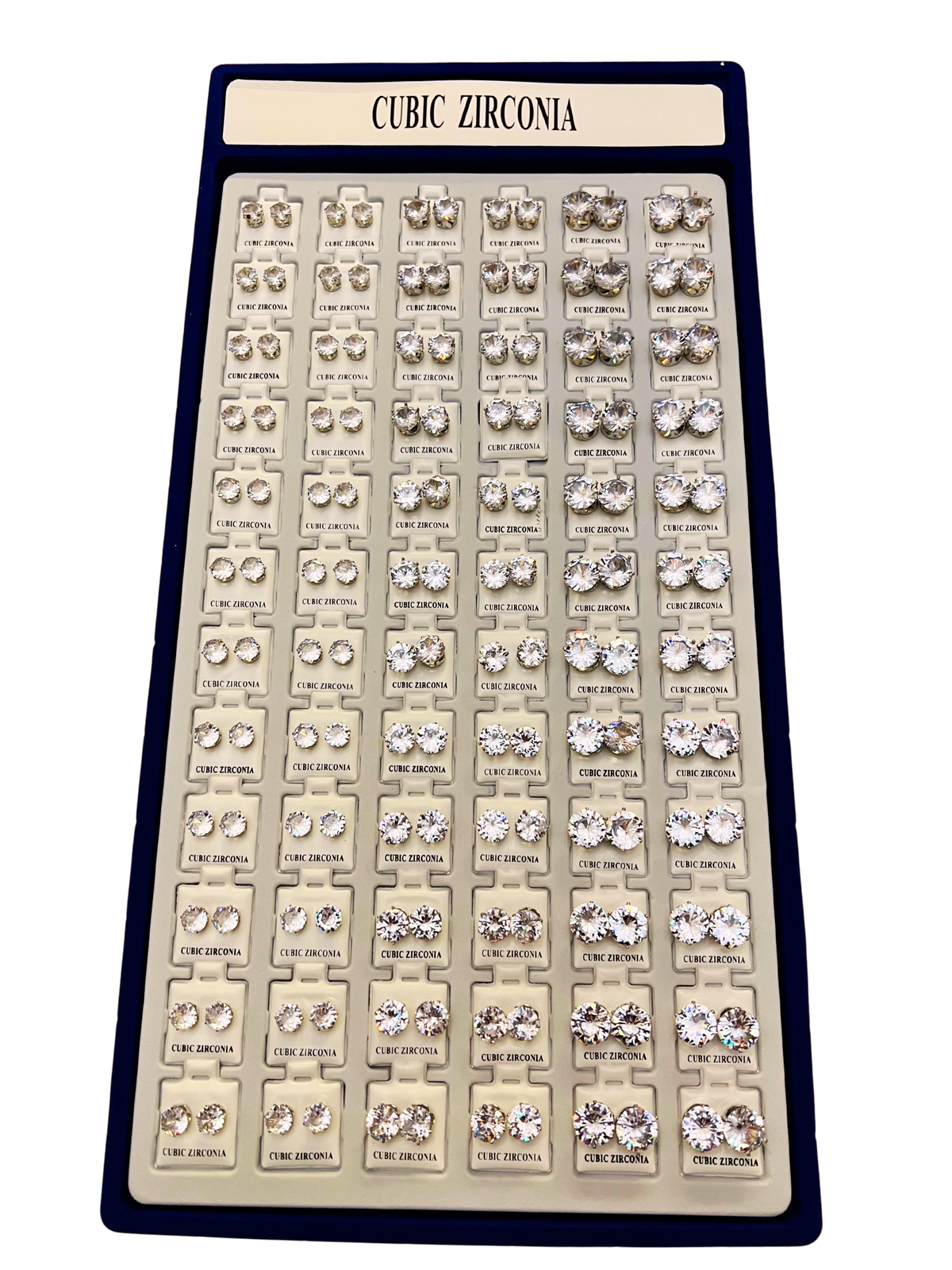 Cubic Earrings (White)
