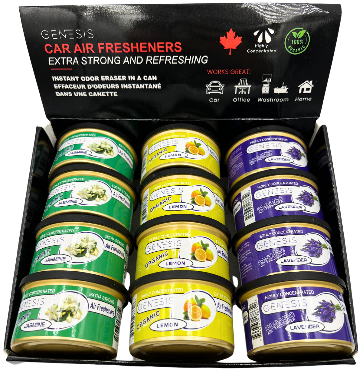 GENESIS Car Air Freshener Can (12-Pack)
